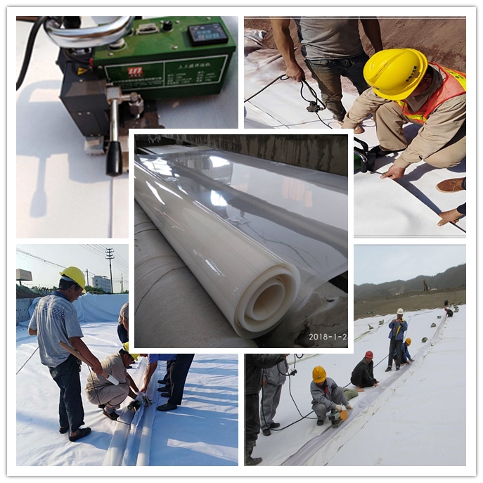  光面土工膜、糙面土工膜都由吹塑法完成